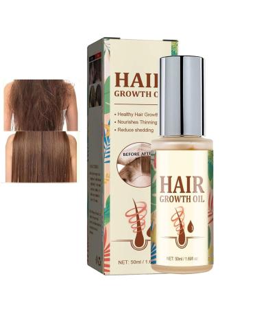 Natural Hair Growth Oil 50ml Strengthening and Thickening Natural Hair Oil Beauty Treatment for Scalp Texturizing Routine Daily Use Blow Drying and Styling