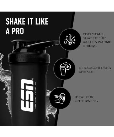 ESN Shaker Reforce Stainless Steel 700ml - Leak-Proof BPA & DEHP Free Engraved Measuring Units - International Shipping Available - Buy Online on GoSupps.com