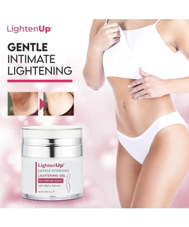 Lightenup Intimate Gel 1 fl oz - Brightening Cream for Inner Thighs, Bikini Area, Underarms - Dark Spot Remover with Kojic Acid, Niacinamide, Alpha Arbutin - Buy Online on GoSupps.com