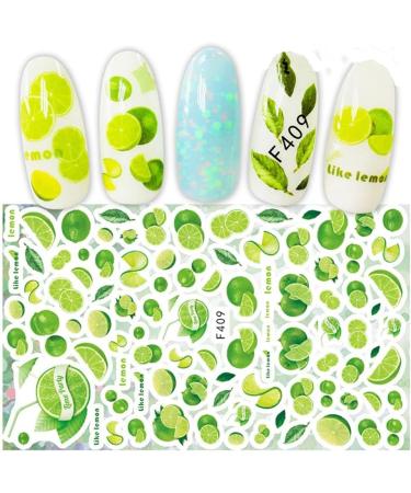 Nail Decoration Manicure Self-Adhesive 3D Fruits Nail Art Nail Stickers Nail Art Decals Supplies(15) (Multicolor 15) - Buy Online on GoSupps.com