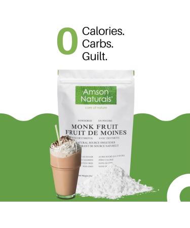 Monk Fruit Sweetener with Erythritol 2.5 lb / 1.14 Kg / 40 oz (Powdered) - 1:1 Sugar Substitute Natural Tabletop Sweetener No Calorie Non-GMO Gluten Free. 1.14 kg (Pack of 1) - Buy Online on GoSupps.com