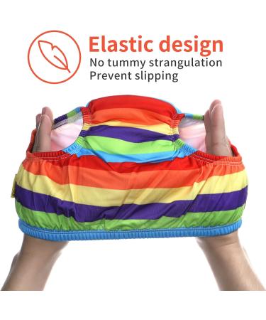 Swimbobo Reusable Baby Swim Diaper Pants | Striped Swim Trunks for Boys & Girls | Size L White-Blue - Buy Online on GoSupps.com