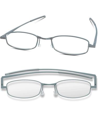 Buy Compact Flat Folding Reading Glasses Storm +2.0 | Stylish & Portable Eyewear for All | International Shipping Available - Buy Online on GoSupps.com