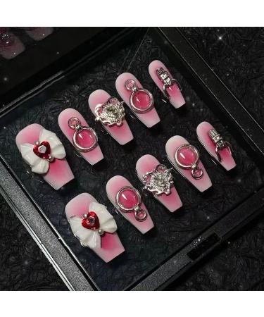 Temperament Enhancement Nail Patch Handmade Nail Baby Sweetheart Nail Series Exclusive to Your Private Space (10-Piece Package) (Size : S) 1 count (Pack of 1)