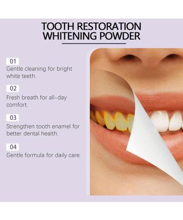  Esncddym Teeth Restoration Mineral Powder 2PCS Teeth Whitening Powder Mineral Tooth Powder Restoration Mineral Powder Effectively Strengthens Teeth And Gums Protect Gums And Breath - Buy Online on GoSupps.com