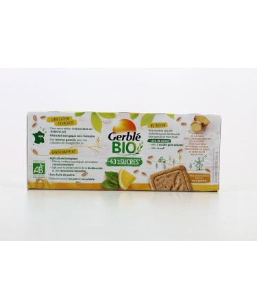  G n rique GERBL ORGANIC - Gerbl Organic Lemon Ginger Shortbread 132g - 132g - Pack of 3 - Sold as a Pack - Buy Online on GoSupps.com