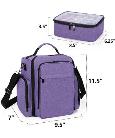 Sac Pour Vernis Semi Permanent Sac de rangement for vernis ongles sac d'huile essentielle Kit de soins cosm tiques portables for la peau bo te de rangement for outils de soins des ongles Double Purple - Buy Online on GoSupps.com