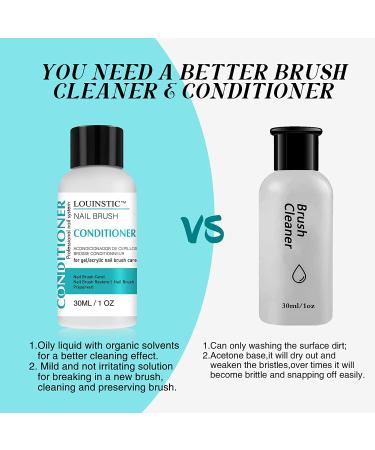 LOUINSTIC Nail Brush Cleaner & Conditioner - Preserves & Restores Kolinsky Acrylic & Gel Brushes - Buy Online on GoSupps.com