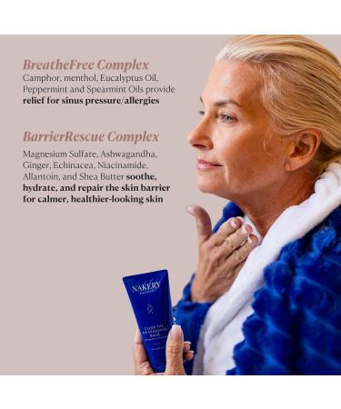 Nakery Clear The Air Seasonal Balm Sinus Relief Balm for Congestion Natural Chest Rub for Colds & Flu Clean Skincare with Eucalyptus Menthol & Shea Butter Soothing Botanical Vapor Rub - Buy Online on GoSupps.com