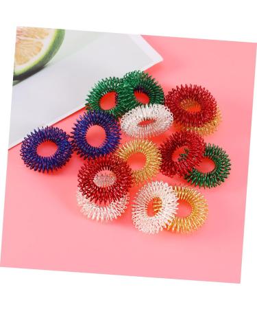 Healeved Mini Spiky Finger Toys for Kids | Classroom Rewards & Acupressure Rings for Relaxation | 15-Pack - Buy Online on GoSupps.com