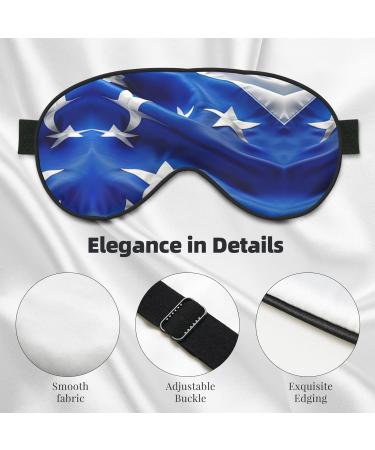 Blue Honduras Flag Sleep Mask | Adjustable & Breathable Eye Mask for Comfortable Sleep | International Shipping Available - Buy Online on GoSupps.com