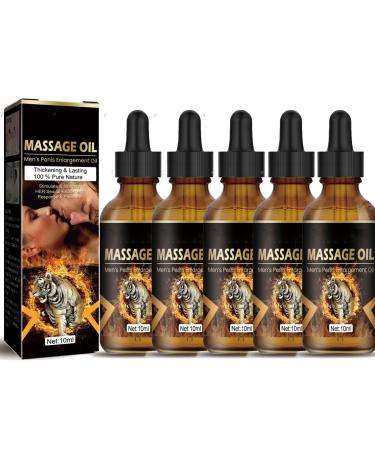 Huile d'agrandissement du p nis huiles d'agrandissement du p nis pour hommes pour prolonger la vie sexuelle Huile de massage g nital masculin hommes am lior s retardent l' jaculation (A 5PC)