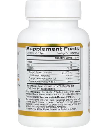 Omega 800 Ultra-Concentrated Omega-3 Fish Oil Compatible With California Gold Nutrition kd-pur Triglyceride Form 1 000 mg 30 Fish Gelatin Softgels + Bonus Pill Organizer Weekly Pill Organizer Mini - Buy Online on GoSupps.com