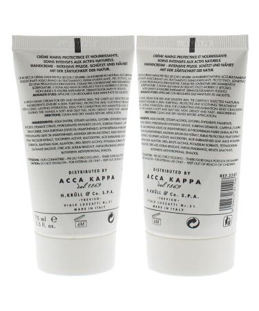 Acca Kappa White Moss Hand and Foot Cream 75 ml - Nourishing Moisturizer for Hydrated Skin | International Shipping Available - Buy Online on GoSupps.com