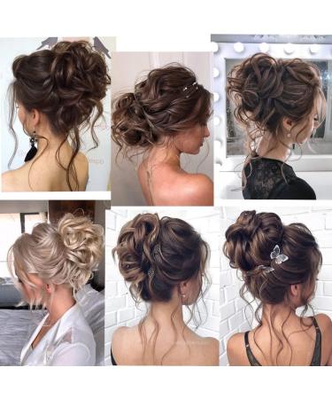 Risbel Super Long Tousled Messy Bun Hair Updo Extension for Women - Synthetic Chignon Hairpiece with Elastic Band | Curly Wavy Ponytail Scrunchie (CXFQ-12) - Buy Online on GoSupps.com