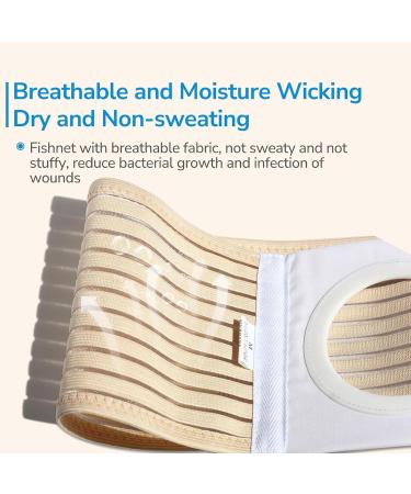 Adjustable Abdominal Ostomy Belt - Colostomy Support & Post-Operative Care for Hernia Prevention | International Shipping Available - Buy Online on GoSupps.com