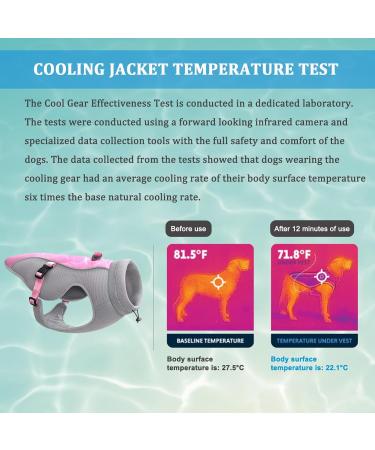 Summer Dog Cooling Vest - Breathable Mesh Jacket for Small Medium Large Dogs | Adjustable with Reflective Stripes | Ideal for Outdoors Hiking & Climbing - XL Pink - Buy Online on GoSupps.com