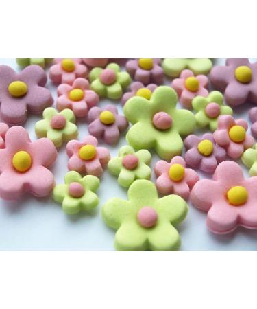 24x Blossoms Sugar Flowers - Easter Edible Fondant Cupcake Cake Toppers Spring Party - Buy Online on GoSupps.com