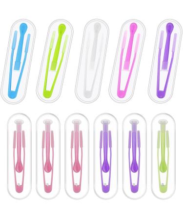 FVIZAL 10 Pcs Contact Lens Remover Tools Contact Lense Applicator Contact Lens Tweezers Suction Stick Inserter Remover Contact Lens Handlers for Travel(Random Color)
