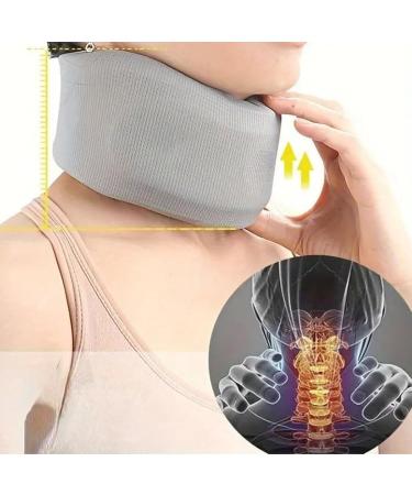 Foam Neck Brace with V Shaped Design Adjustable Neck Support Collar Ergonomic for Reduced Neck Pressure Home Office Traveling Foam Material - Buy Online on GoSupps.com