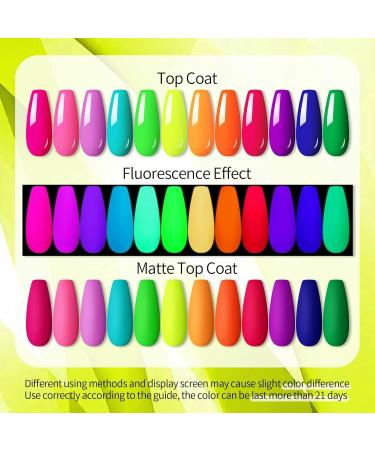 UR SUGAR Neon Gel Nail Polish Set - 12 Vibrant Colors for DIY Manicure Fluorescent Spring & Summer Nail Art Kit - Buy Online on GoSupps.com