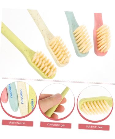 Mobestech 16 Pcs Soft Toothbrush & Tongue Brush Set - Travel-Friendly Cotton Brush 4 Pieces - Buy Online on GoSupps.com