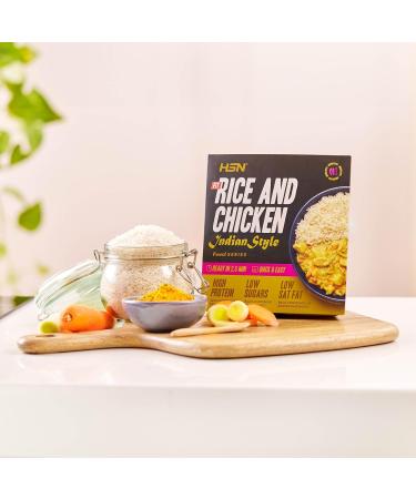 HSN Hindu Style Chicken Rice Prepared Dish | 420 Grams | Ready to Heat & Take | High Protein Low Calorie | Healthy & Rich Foods - Buy Online on GoSupps.com