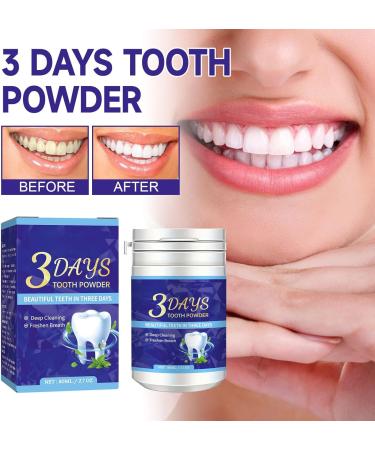 3 Days Teeth Whitening Powder - Effective Stain Removal for Bright White Teeth (1PC) | Fast International Shipping - Buy Online on GoSupps.com