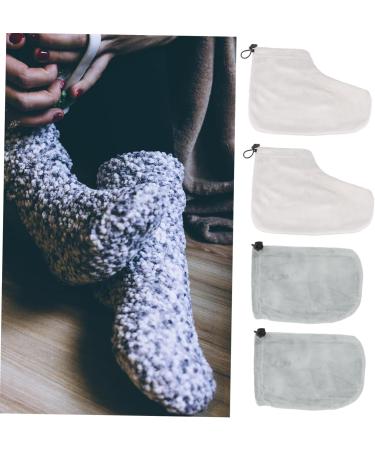 minkissy 4 Pairs Gloves Disposable Foot Covers Wax Bath Mitts Paraffin Wax Booties Cozies Hand and Foot Liners Paraffin Treatments Wax Bath Foot Cover Wax Foot Cover Hand Use Short Boots - Buy Online on GoSupps.com