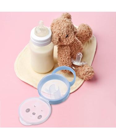 Milists 2-Piece Cartoon Animal Pacifier Storage Case - Clear Dust-Proof Container for Travel & Home - Ideal for Baby Essentials - Buy Online on GoSupps.com