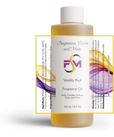 Buy Vanilla Musk Fragrance Oil - 4 Fl Oz Plastic Bottle | Premium Scent for Home & Body - Fast International Shipping - Buy Online on GoSupps.com