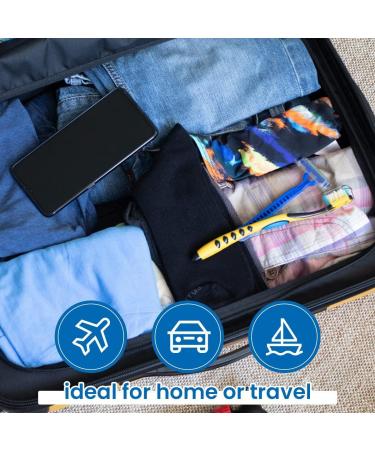YUNCHI Toothbrush Cover 9 Pack - Portable Toothbrush Holder for Travel - Fits Electronic & Manual Toothbrushes - Caps Protector for Kids & Adults - White - Buy Online on GoSupps.com
