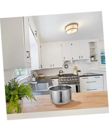 Zerodeko 3pcs Rice Cooker Liner Revere Ware Pots and Pans Power Cooker Parts Interior Rice Maker Cooker Replacement Supply Rice Cooking Pan Stockpot Electric Pressure Cooker Stainless Steel 18.5X18.5X10.8CMx3pcs Silverx3pcs - Buy Online on GoSupps.com