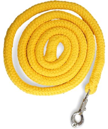 Leadership Knit with Panic Hooks for Horses - Stylish Binding Leash for Ponies Donkeys & Goats (Yellow) - Buy Online on GoSupps.com