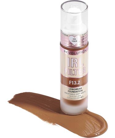 Makeup Revolution IRL Filter Longwear Foundation F13.2 - Dark Skin Tones 23ml (Pack of 1) - Buy Online on GoSupps.com