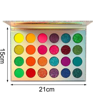 Eyeshadow Palette Colorful - 24-Colors Shimmer Eye Shadow | Long Lasting Waterproof Eye Makeup Palette with Women Girl Halloween Tmay - Buy Online on GoSupps.com