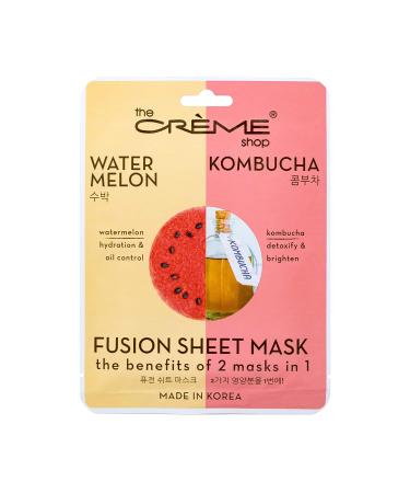 Cr me Shop Watermelon & Kombucha Face Mask - Korean Facial Skincare - Hydrating & Anti-Aging - 5 Sheet Set - Buy Online on GoSupps.com