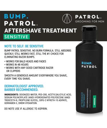 Bump Patrol Sensitive Strength Aftershave Formula - Razor Bump & Ingrown Hair Solution 2oz - Buy Online on GoSupps.com