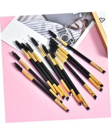 Beavorty 12pcs Eyebrow Applicator Set Eyelash Angled Brush Comb & Curler Golden Makeup Kit for Perfect Brows & Lashes - Buy Online on GoSupps.com