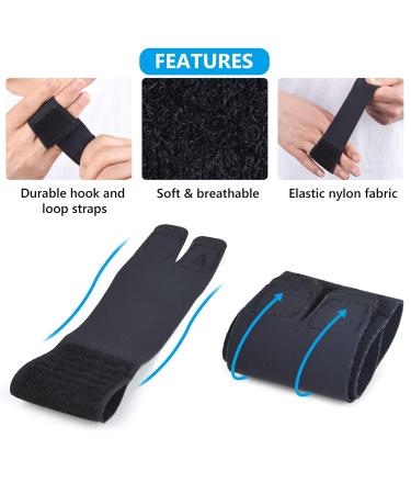 Ruisenda 2 Piece Buddy Finger Splint Set - Adjustable Finger Support Brace for Arthritis Pain Relief and Sport Injuries | Finger Splint Wraps - Improve Finger Mobility and Comfort - Buy Online on GoSupps.com