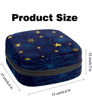 Buy Stylish Storage Bags for Women's Bandages - Boho Stars & Blue Floral Portable Menstrual Inserts Perfect for School & Office - Buy Online on GoSupps.com