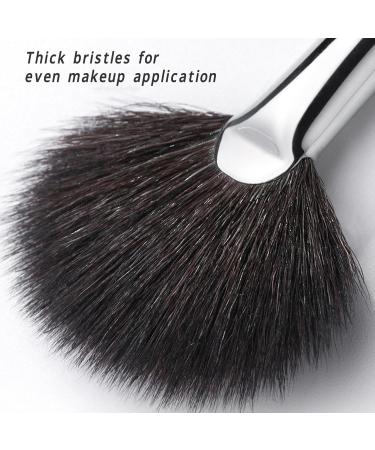 Verdant Touch Fan Makeup Brush Fan Highlighter Brush for Loose Powder and Blush Multipurpose Soft Bristles Fan Shaped Makeup Brush - Buy Online on GoSupps.com