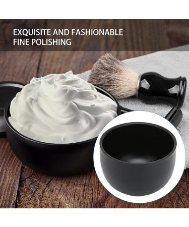 Fyearfly Black Stainless Steel Shaving Bowl - Ideal Father's Day Gift for Men | Shaving Foam Soap Cup - Buy Online on GoSupps.com
