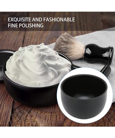 Black Stainless Steel Shaving Mug & Bowl - Perfect Father's Day Gift for Men | Shaving Foam Soap Cup - Buy Online on GoSupps.com