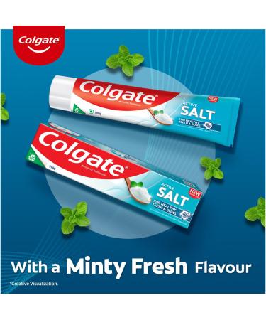Colgate Active Salt Toothpaste - 100g | Fresh Breath & Deep Cleaning | International Shipping Available - Buy Online on GoSupps.com