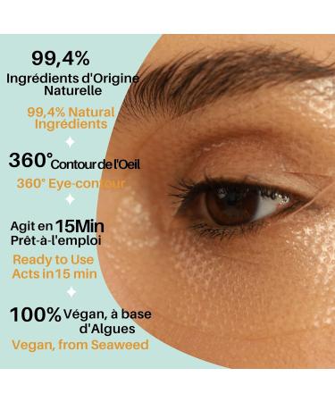 Littorelle Bio Eye Mask - 99% Natural Anti-Aging Dark Circle Remedy - Made in France 360 Hydrating Eye Patch - 1 Piece - Buy Online on GoSupps.com