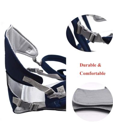 Xiuyer 3-in-1 Newborn Baby Carrier | Adjustable Front & Back Soft Hug Strap | Navy Blue Sling Carrier for Infants and Toddlers - Buy Online on GoSupps.com