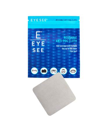 Eye See Reusable Anti-Fog Cloth - Cleaning Cloth for Glasses, Cameras, Electronics and More - Reusable up to 700 Times 1 Pack