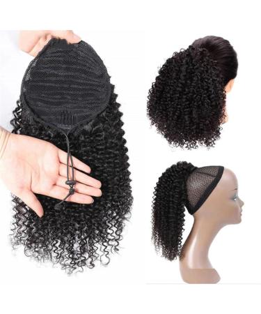Ponytail Extensions Real Human Hair Clip in Pony Drawstring Puff Ponytail Kinky Curly Hair Extension Malaysia Tail African American Hair Extensions for Women(22INCHES) 22INCHES Natural Color - Buy Online on GoSupps.com