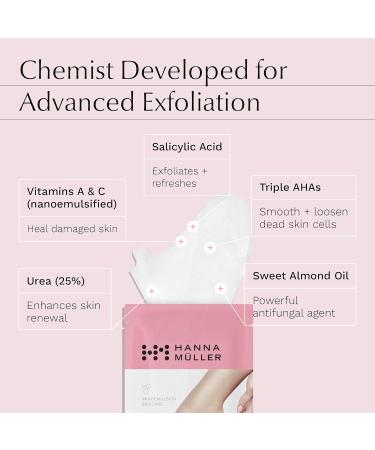 Foot Peel Mask for Hard Skin and Cracked Heels - Exfoliating Foot Treatment with AHA Blend, Salicylic Acid, Botanical Extracts, and Vitamin C - Feet Peeling Mask - Buy Online on GoSupps.com